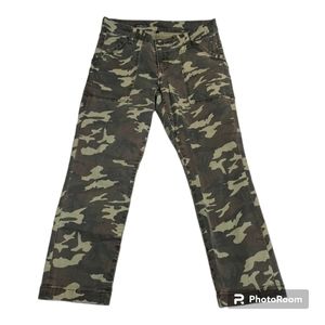 Kut from the Kloth Camo Ankle Jeans - Green, Brown, Black